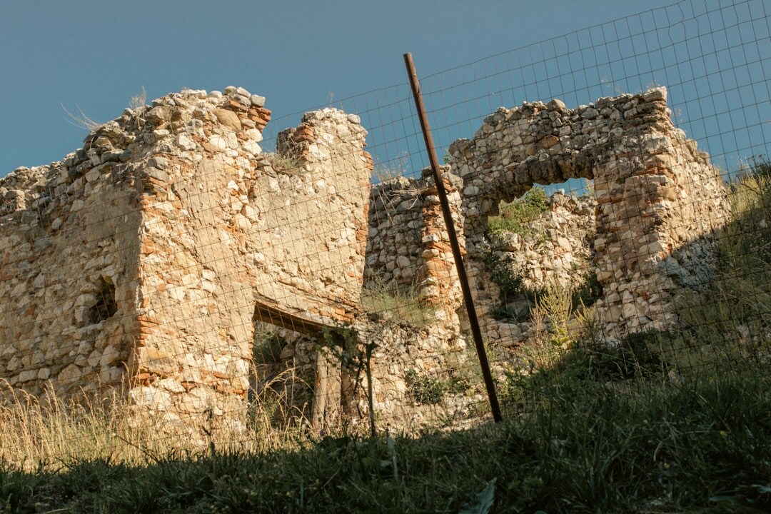 ancient croatian castle ruins