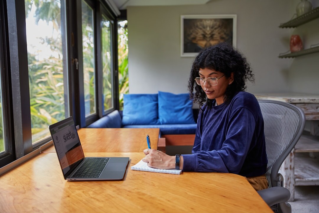 writer at desk