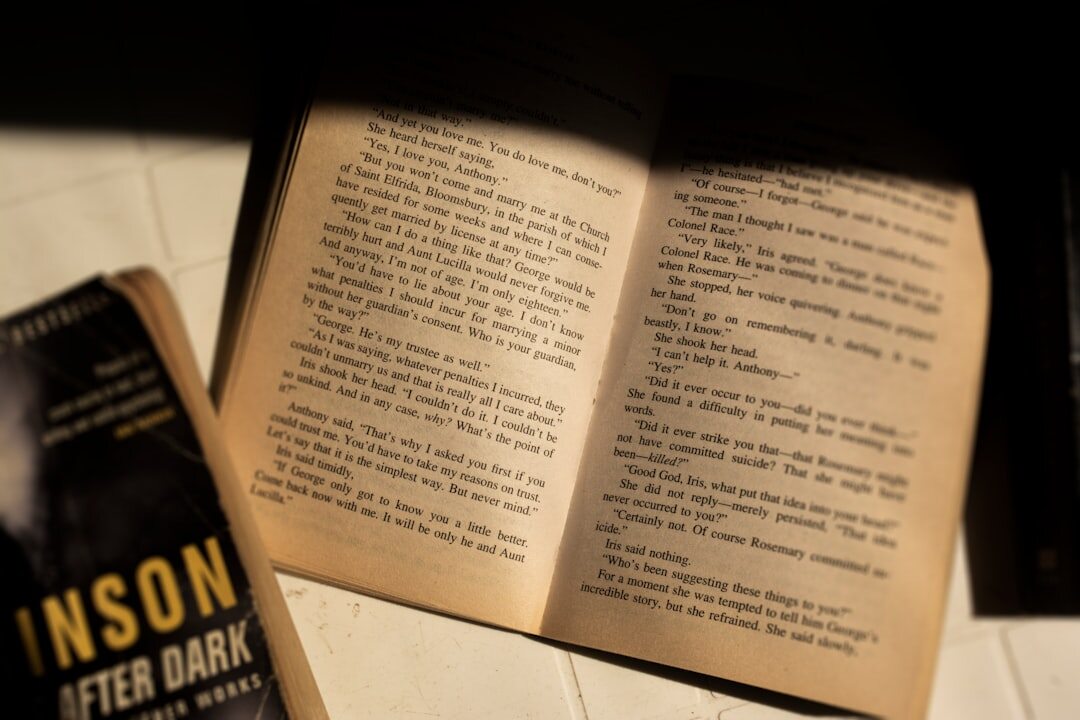 open mystery novel